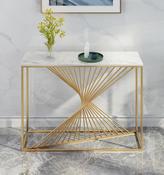 Modern Luxury Marble Console Table – Custom Made Entryway Furniture image