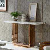 Modern Luxury Marble Console Table – Custom Made Entryway Furniture image