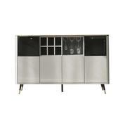 Modern Side Cabinet – Sleek Storage with Glass Racks, Wine Slots &amp; Elegant Display for Stylish Homes image