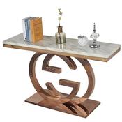 Modern Luxury Marble Console Table – Custom Made Entryway Furniture image