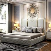 Custom Leather Bed Frame – Made to Order image