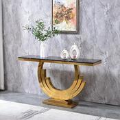 Luxury Marble Gold Console Table – Custom Made Entryway Furniture image