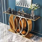 Modern Luxury Stainless Steel Console Table – Custom Made Entryway Furniture image