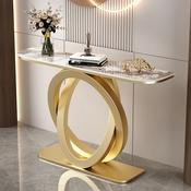 Modern Luxury Marble Console Table – Custom Made Entryway Furniture image