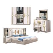 Modern Luxury Wooden LED Bedroom Set – Custom Made Bedroom Furniture image