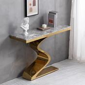Modern Luxury Gold Console Table – Custom Made Entryway Furniture image