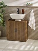 Hampshire Walnut Effect Under Sink Bathroom Storage Unit image