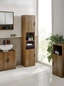 Hampshire Walnut Effect Tall Bathroom Storage Cabinet image