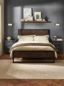 Harrison Dark Oak Herringbone Effect Bed image
