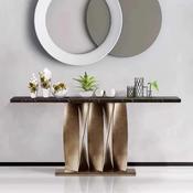 Modern Luxury Stainless Steel Console Table – Custom Made Entryway Furniture image