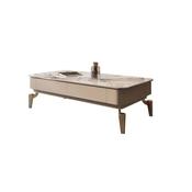 Custom Made Luxury Marble-Top Coffee Table image