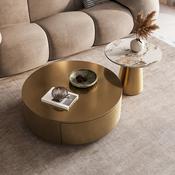 Custom Made Modern Stone Plate Home Living Room Coffee Table Small Apartment Type Luxury Round Side Table Round Combination Coffee Table