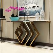 Modern Luxury Marble Console Table – Custom Made Entryway Furniture image