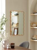 Stevie 92cm Gold Wavy Wall Mirror image