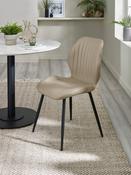 Morris Taupe Faux Leather Dining Chair (Set of 4) image
