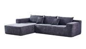 Minimalist L-Shape Vacuum Sofa – Dark Grey Compression Seating image