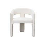 Modern White Upholstered Dining Chair – Custom Made Dining Chair image