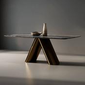 Custom Made Italian Luxury Marble Dining Table with Sculptural Base – Modern Rectangular 6–10 SeaterItalian Luxury Marble Dining Table with Sculptural Base – Modern Rectangular 6–10 Seater image