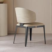 Italian Light Luxury Leather Dining Chair – Custom Made Dining Chair image