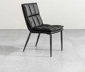 Italian Minimalist Leather Dining Chair – Custom Made Dining Chair image