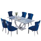 Light Luxury Velvet Dining Chair – Custom Made Dining Chair image
