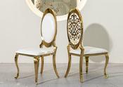 Light Luxury Stainless Steel Dining Chair – Custom Made Dining Chair image