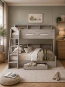 Orion Grey Oak Triple Sleeper Bunk Bed image