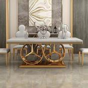 Custom Made Latest Designed Round Stainless Steel Table Leg - Hardware Furniture Base for Dining Tables and Accessories image