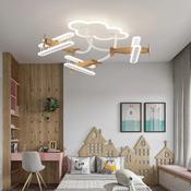 Kids Airplane LED Ceiling Light – Custom Made Nursery Fixture image