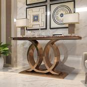 Modern Luxury Stainless Steel Console Table – Custom Made Entryway Furniture image