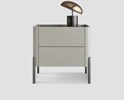 Custom Made Light Luxury Minimalist Bedside Table – Sleek Modern Storage Unit for High-End Bedrooms image