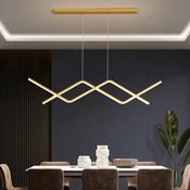 Minimalist Wave LED Pendant Light – Long Modern Chandelier for Dining, Bar &amp; Lounge Decor image