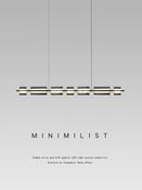 Italian Linear Glass Copper Chandelier for Dining &amp; Bar image