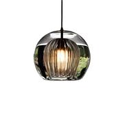 Nordic Glass Bubble Pendant – Modern LED Light for Dining, Living &amp; Cafe Decor image