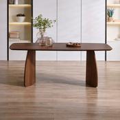Artemis 180cm Walnut veneer Dining Table - 6 Seater Kitchen Table image