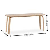 Kaito 4 Seater Dining Set - Oak veneerpaintedPainted Table and Chairs image