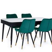 Louis Rectangular Top Dining Table and 4 Hadid Chairs image