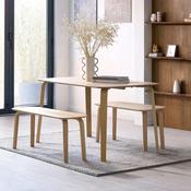 Kaito Dining Set - Oak veneerpainted Table and Chairs image