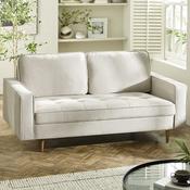 Henrietta 3 Seater Fabric Sofa - Beige Living Room Seating image
