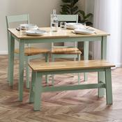 Linwood Sage Green and Natural 114cm Small Rectangular Dining Table image