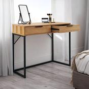 Bali 2 Drawer Dressing Table/Desk 100cm - Oak