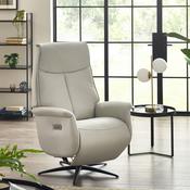Sofia Grey Faux Leather Recliner Chair image