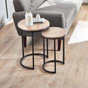 Tribeca 40cm Sonoma Oak Side Table - Living Room Accent Table image