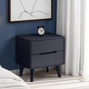 Alicia 2 Drawer Bedside Table 45cm - Anthracite image