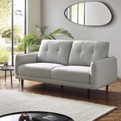 Remy Light Grey Linen Sofa - 2 and 3 Seater Options image