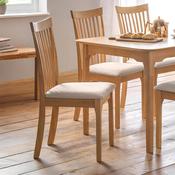 Ibsen Set of 2 Dining Chairs - Light Oak image
