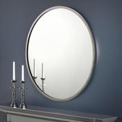 Octave 80cm Round Wall Mirror - Pewter Frame image