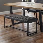 Soho 121cm Antique Black Dining Bench - Kitchen Seating image