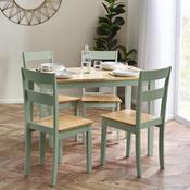 Linwood Sage Green Rectangluar Dining Table Set with 4 Chairs image