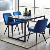 Chicago Dining Table 4 Burgess Blue Chairs image